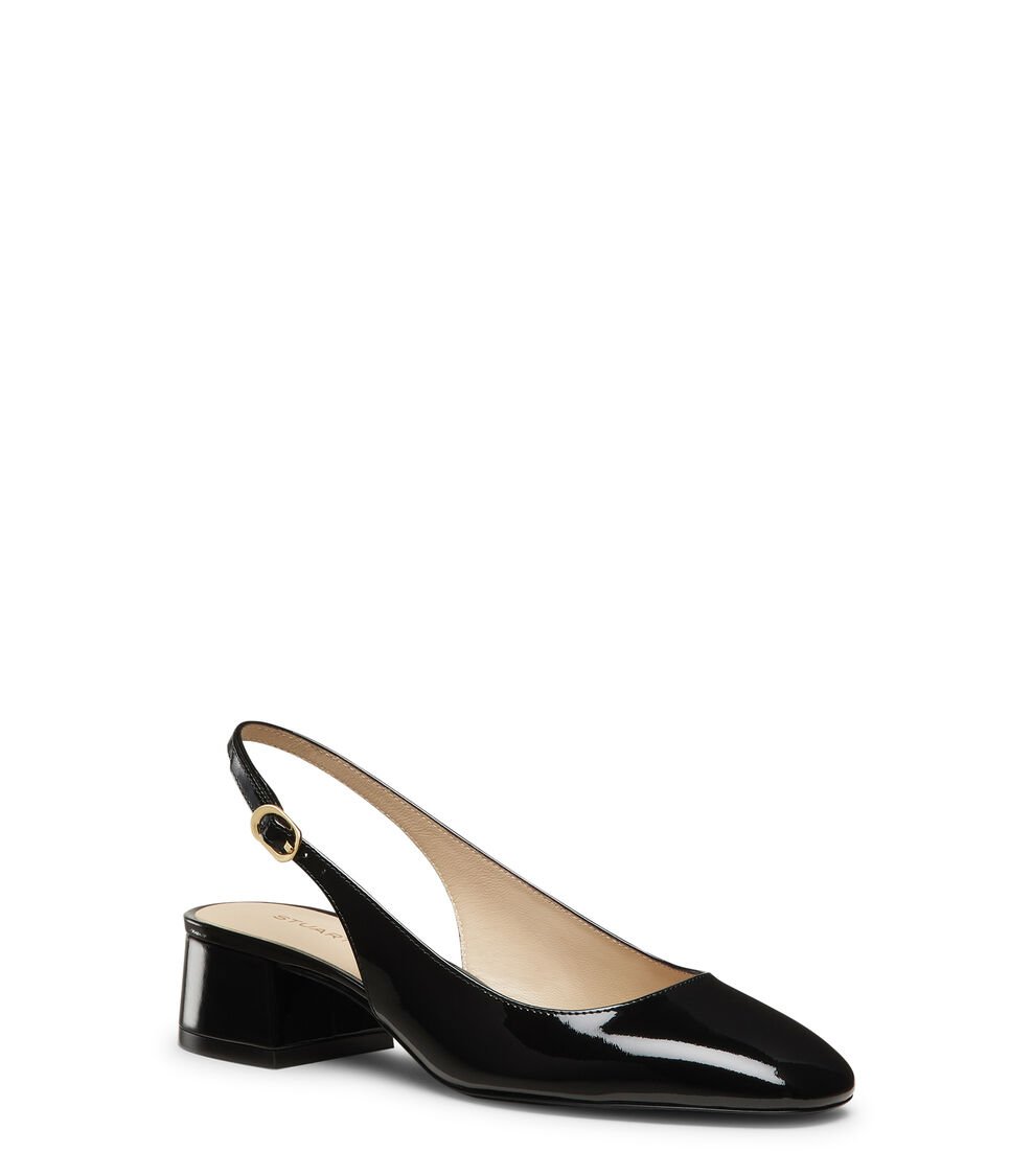 Stuart Weitzman MAEVE SLINGBACK 35 en BLACK de Mujer | Stuart Weitzman® En oferta