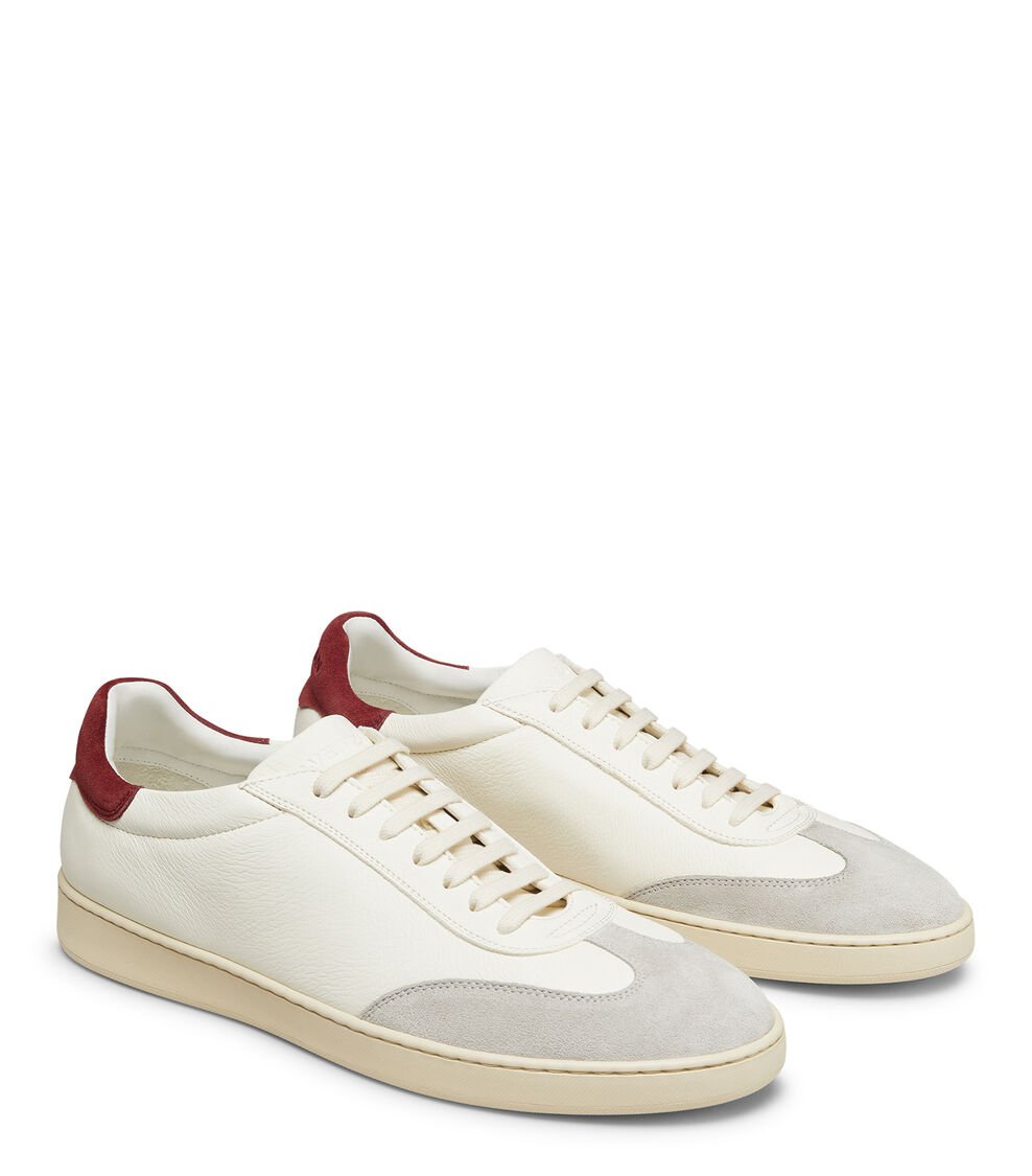 Stuart Weitzman BANNER en WHITE BIANCO/OATMEAL/MAROON de Mujer | Stuart Weitzman® Descuentos del mes