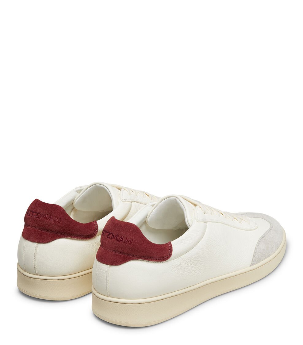 Stuart Weitzman BANNER en WHITE BIANCO/OATMEAL/MAROON de Mujer | Stuart Weitzman® Descuentos del mes