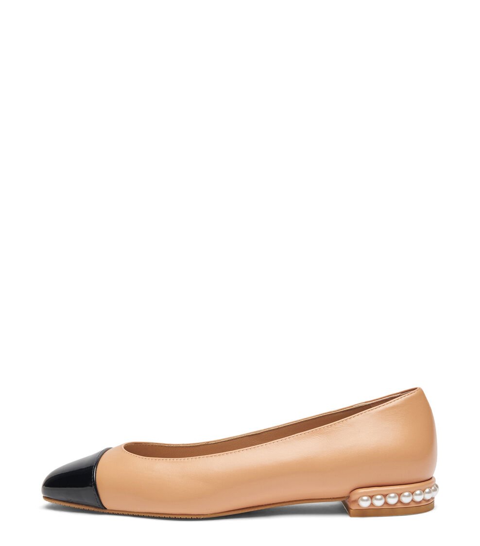 Stuart Weitzman PEARL FLAT en JENGIBRE de Mujer | Stuart Weitzman® En línea