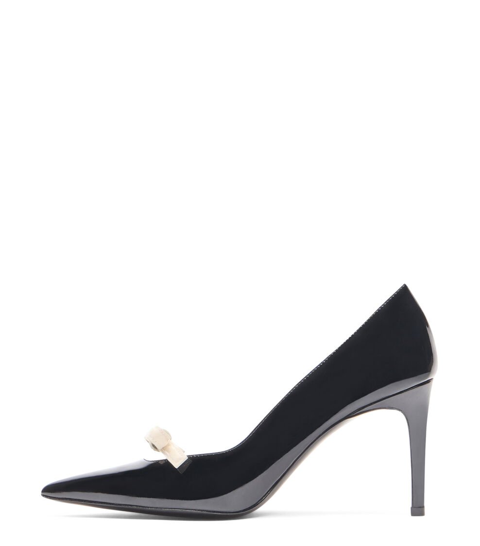Stuart Weitzman STUART FELICITY 85 PUMP en NEGRO/CREMA de Mujer | Stuart Weitzman® Outlet
