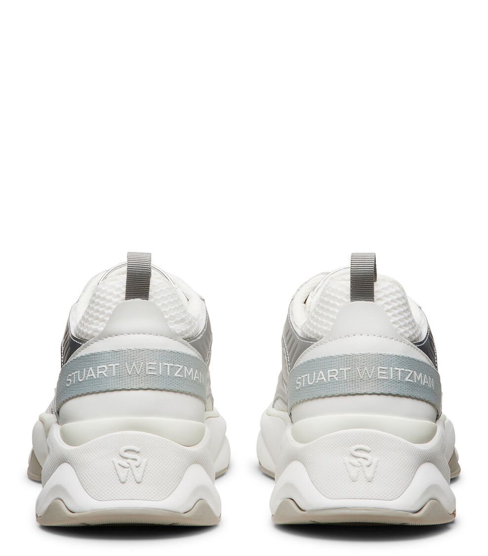 Stuart Weitzman SW TRAINER en BLANCO/GRIS FRÍO MULTI/GRIS FRÍO de Mujer | Stuart Weitzman® Outlet online