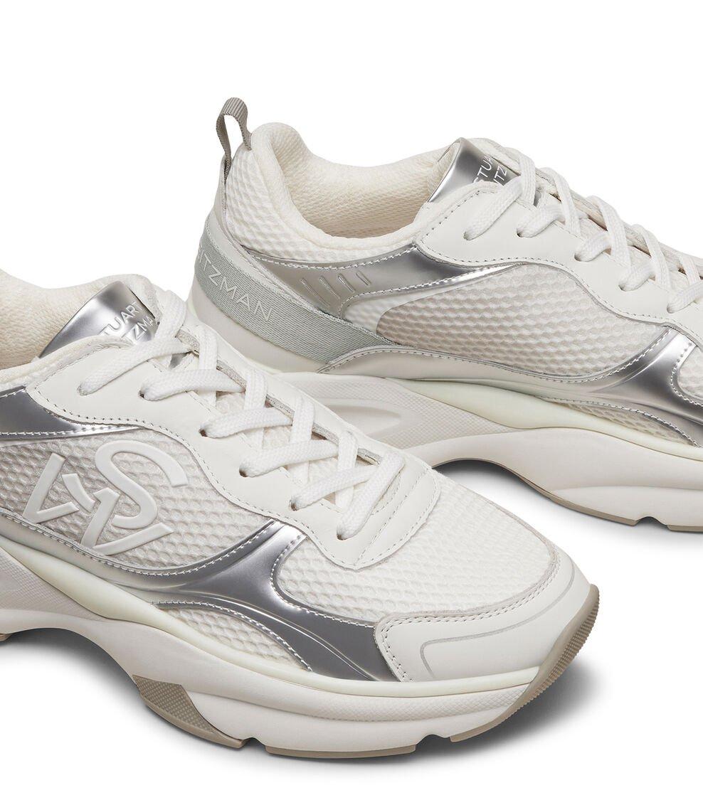 Stuart Weitzman SW TRAINER en BLANCO/GRIS FRÍO MULTI/GRIS FRÍO de Mujer | Stuart Weitzman® Outlet online