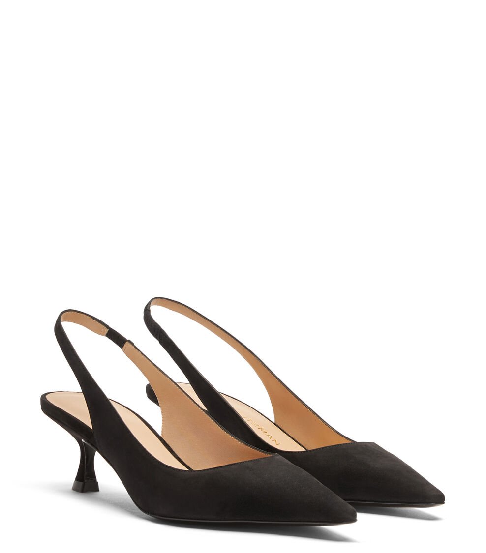 Stuart Weitzman NAOMI 50 SLINGBACK en NEGRO de Mujer | Stuart Weitzman® Rebajas