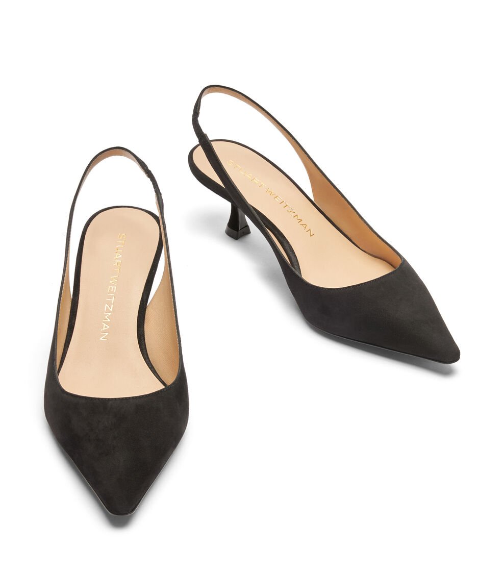 Stuart Weitzman NAOMI 50 SLINGBACK en NEGRO de Mujer | Stuart Weitzman® Rebajas