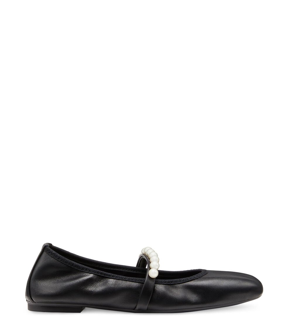 Stuart Weitzman GOLDIE BALLET FLAT en NEGRO de Mujer | Stuart Weitzman® Venta caliente