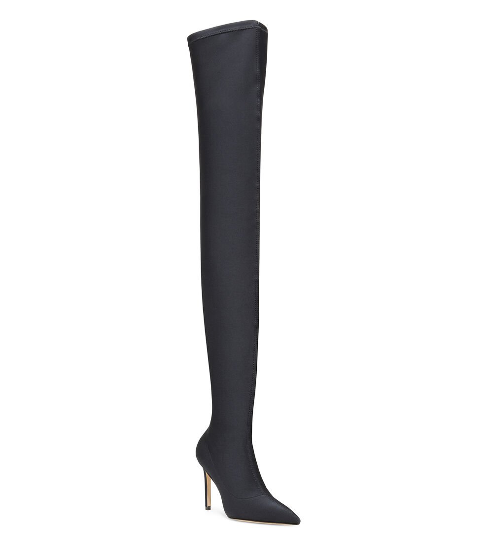 Stuart Weitzman ULTRASTUART 100 STRETCH BOOT en NEGRO de Mujer | Stuart Weitzman® Rebajas de fábrica