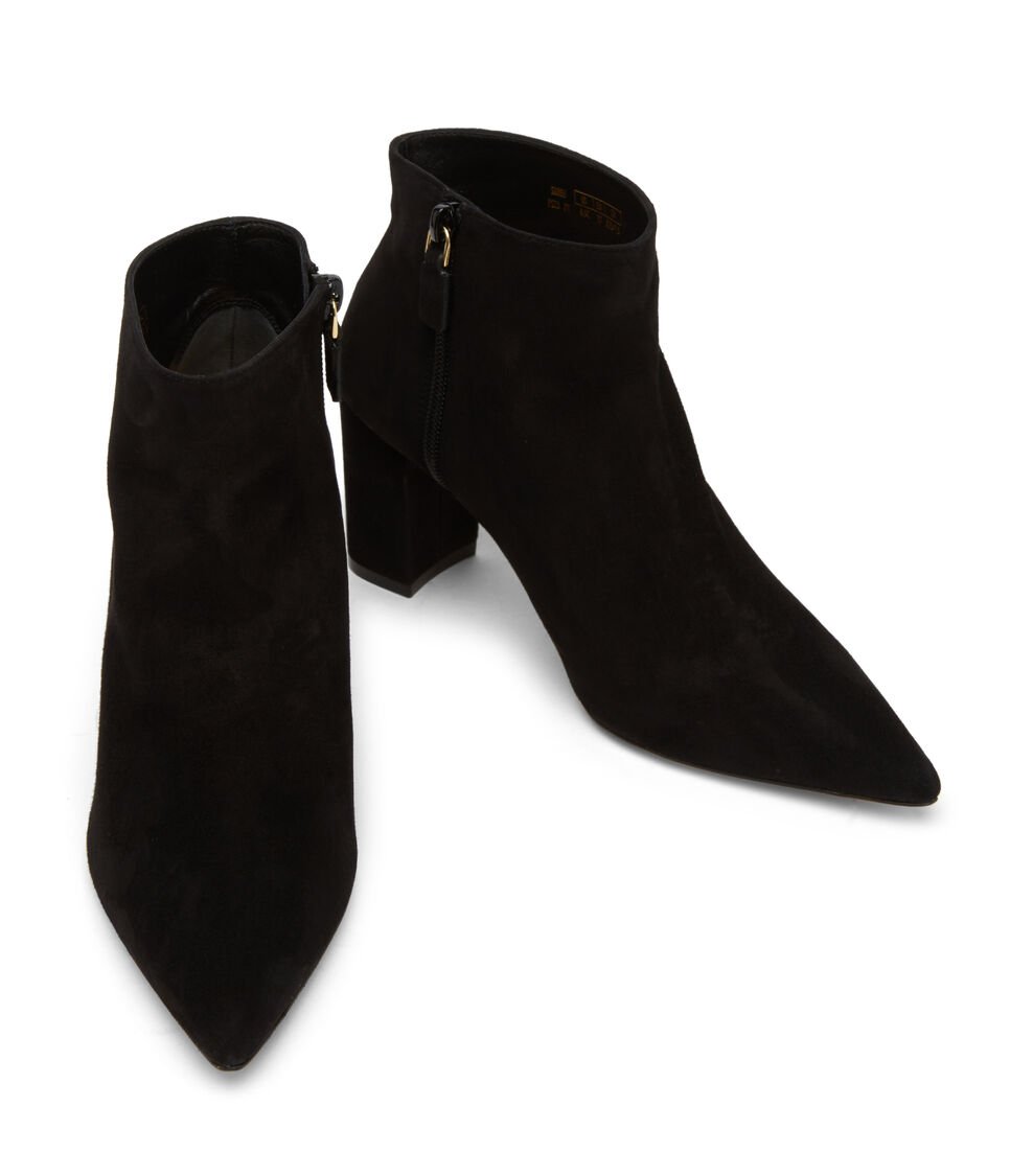 Stuart Weitzman STUART 75 ZIP BOOTIE en NEGRO de Mujer | Stuart Weitzman® Liquidación