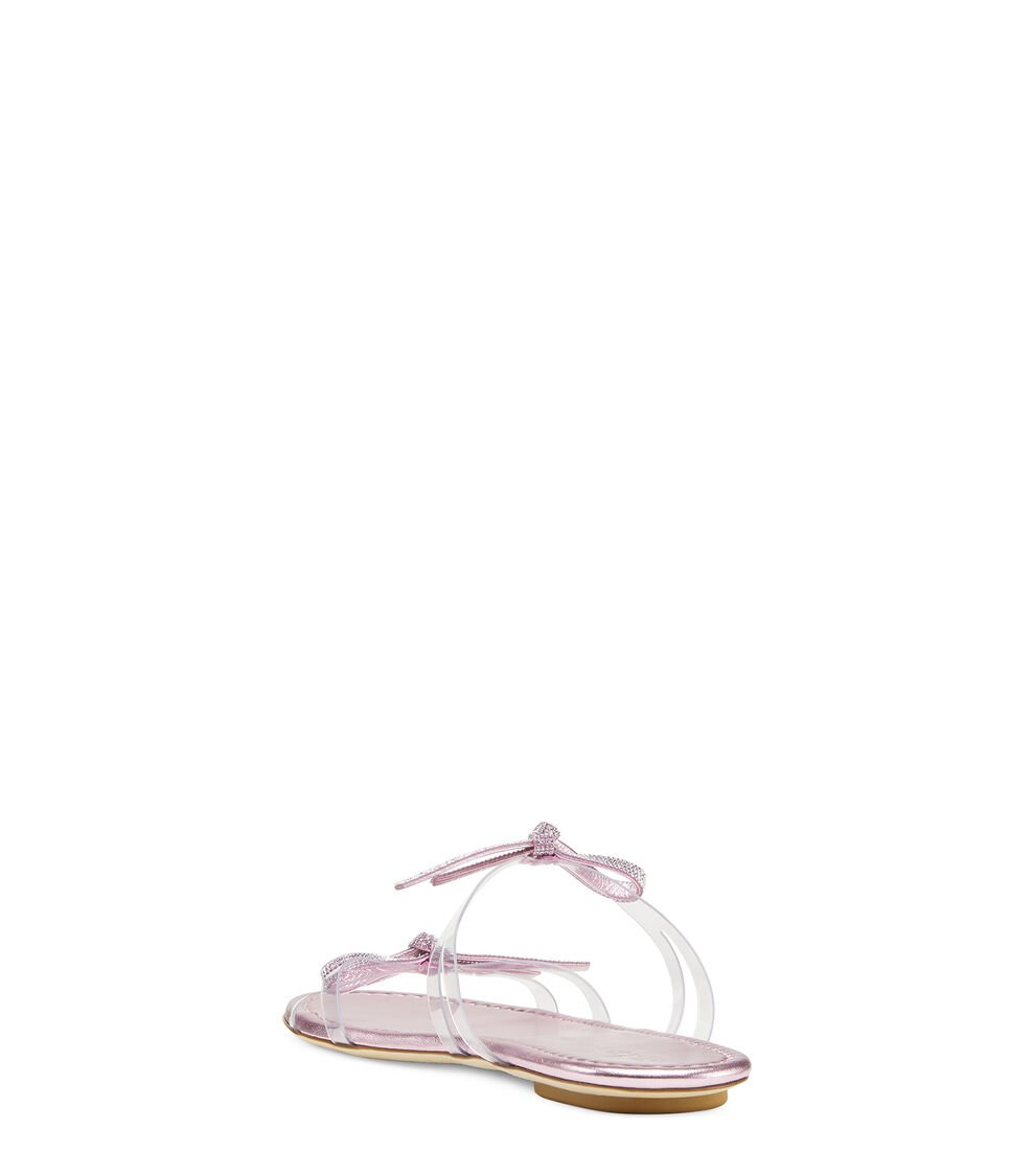 Stuart Weitzman SW BOW SLIDE en ALGODÓN DE AZÚCAR de Mujer | Stuart Weitzman® Rebajas online