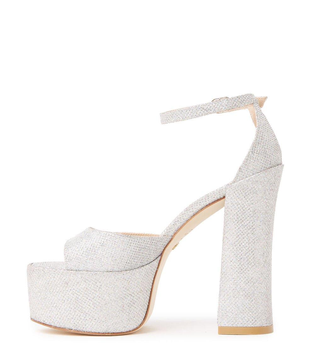 Stuart Weitzman SKYHIGH 145 PLATFORM SANDAL en Crystal de Mujer | Stuart Weitzman® Oferta especial