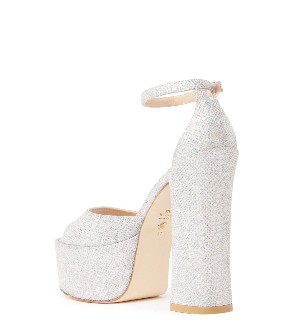 Stuart Weitzman SKYHIGH 145 PLATFORM SANDAL en Crystal de Mujer | Stuart Weitzman® Oferta especial