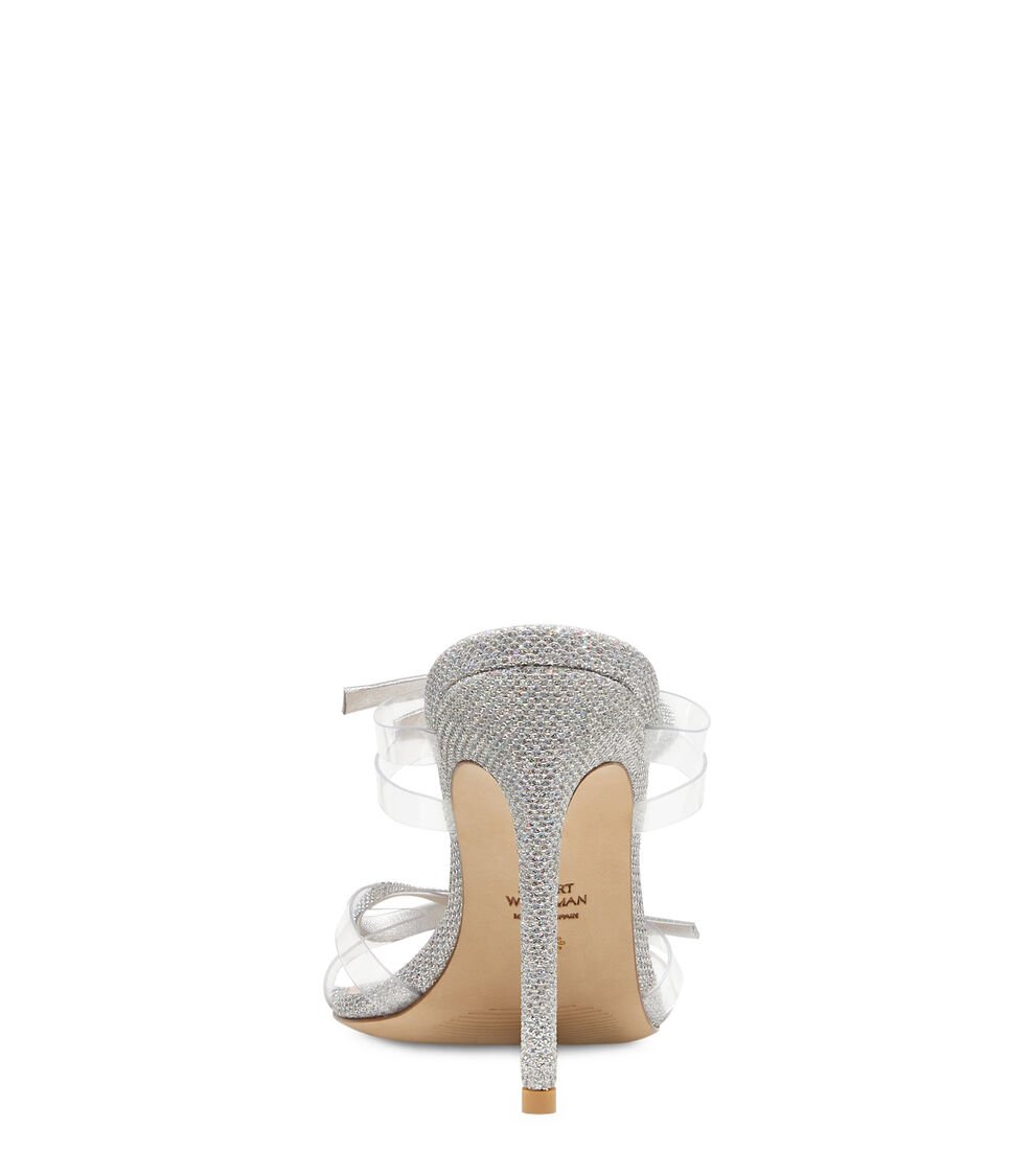 Stuart Weitzman SW BOW 100 SLIDE en CRISTAL de Mujer | Stuart Weitzman® COMPRAR AHORA