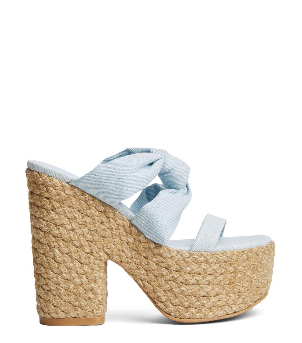 Stuart Weitzman PLAYA SOHIGH 145 KNOT PLATFORM SLIDE en LIGHT de Mujer | Stuart Weitzman®