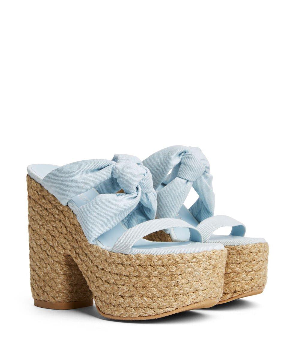 Stuart Weitzman PLAYA SOHIGH 145 KNOT PLATFORM SLIDE en LIGHT de Mujer | Stuart Weitzman® ÚLTIMAS EDICIONES