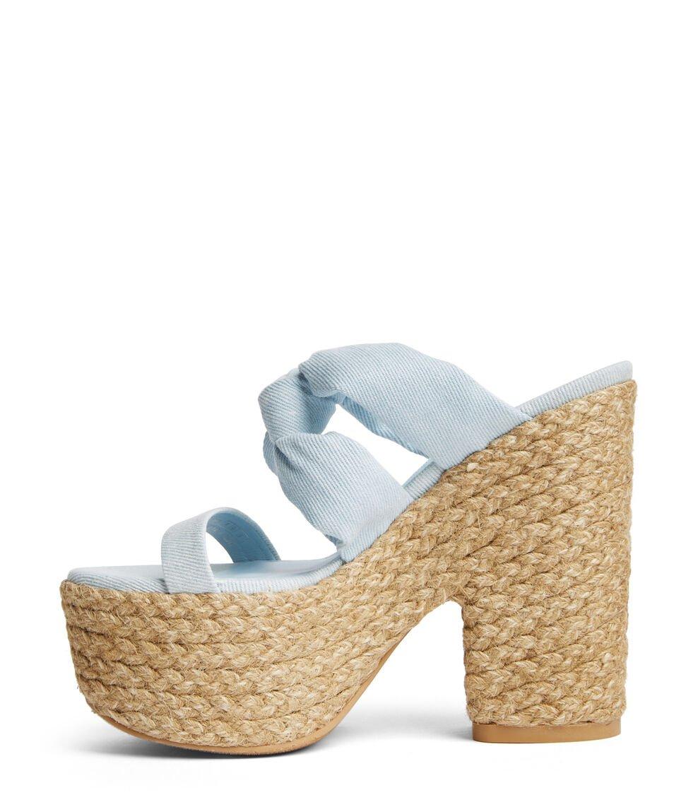 Stuart Weitzman PLAYA SOHIGH 145 KNOT PLATFORM SLIDE en LIGHT de Mujer | Stuart Weitzman® ÚLTIMAS EDICIONES