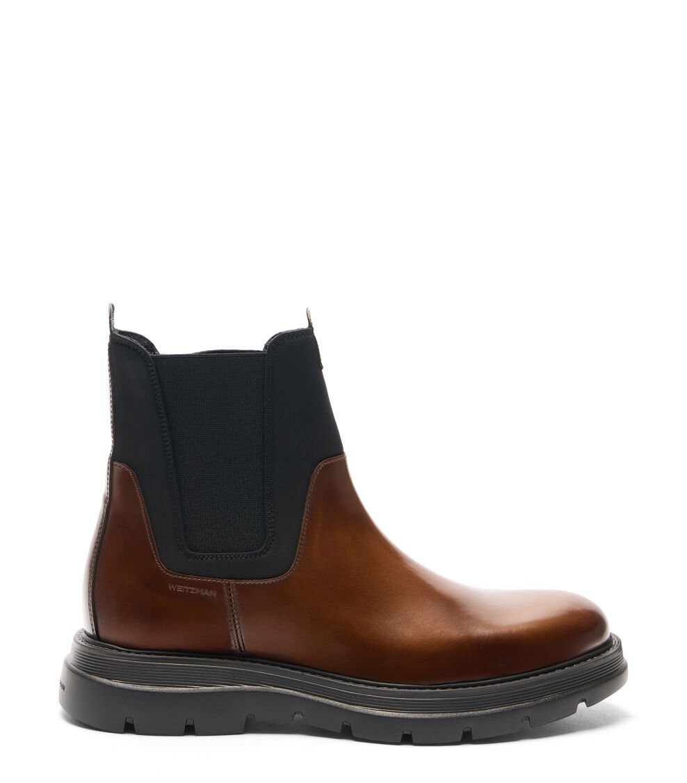 Stuart Weitzman ARDEN en TAN/BLACK de Mujer | Stuart Weitzman®