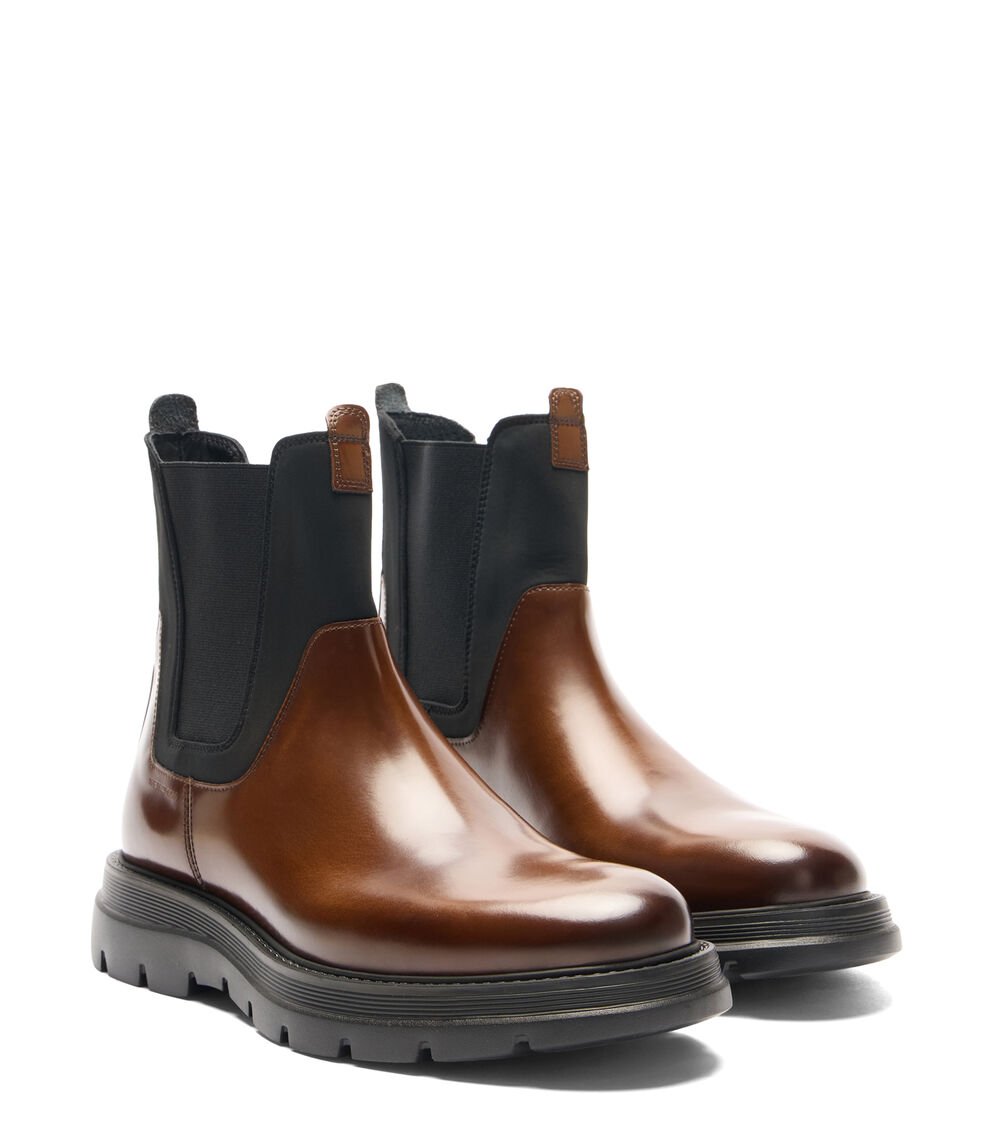 Stuart Weitzman ARDEN en TAN/BLACK de Mujer | Stuart Weitzman® Promoción por tiempo limitado