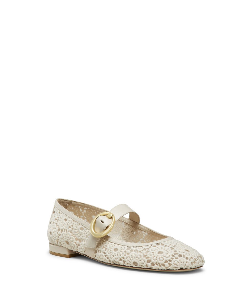 Stuart Weitzman ARABELLA MARY JANE en LINEN de Mujer | Stuart Weitzman® Solo queda un día