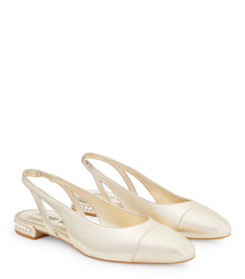 Stuart Weitzman CRYSTAL SLINGBACK en OROCLARO de Mujer | Stuart Weitzman® Superdescuento