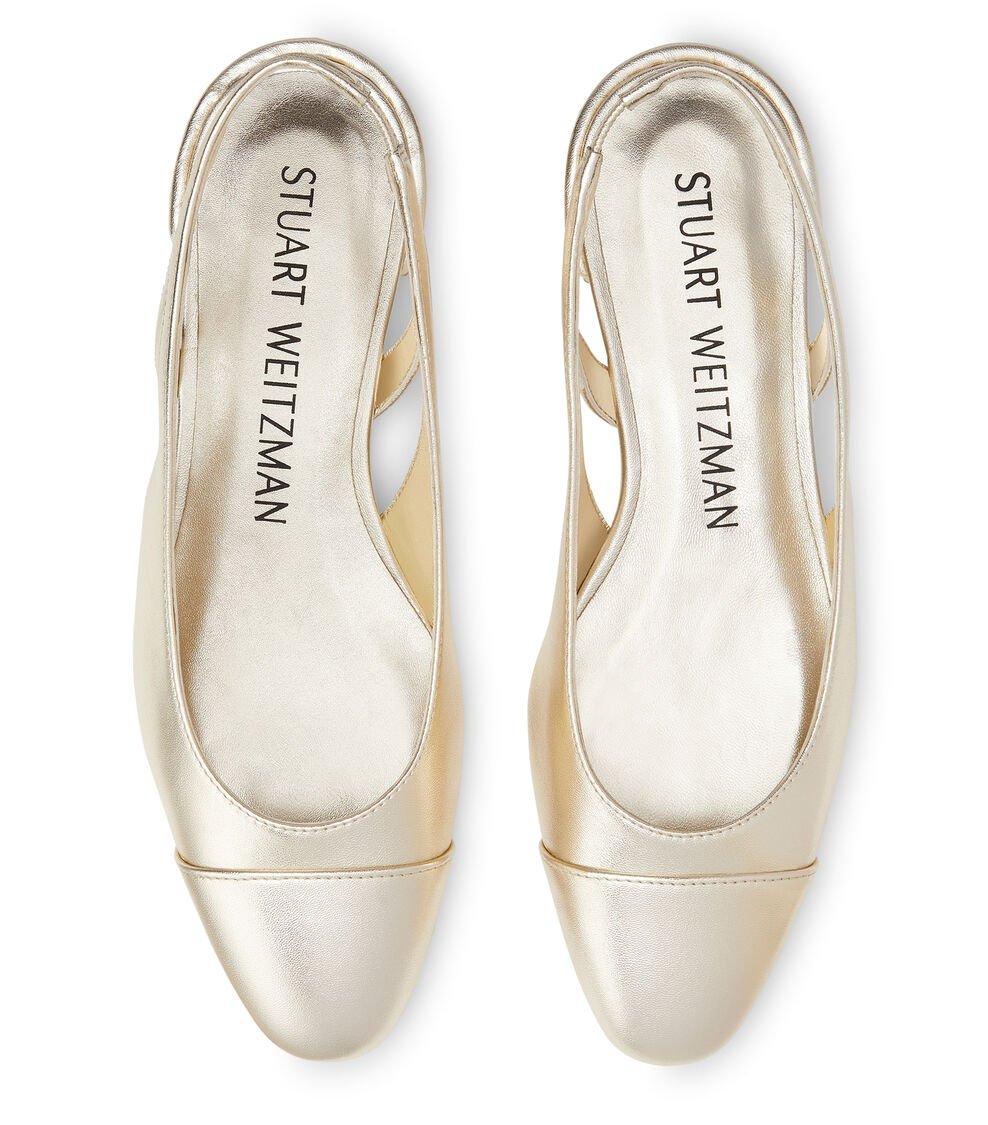 Stuart Weitzman CRYSTAL SLINGBACK en OROCLARO de Mujer | Stuart Weitzman® Superdescuento