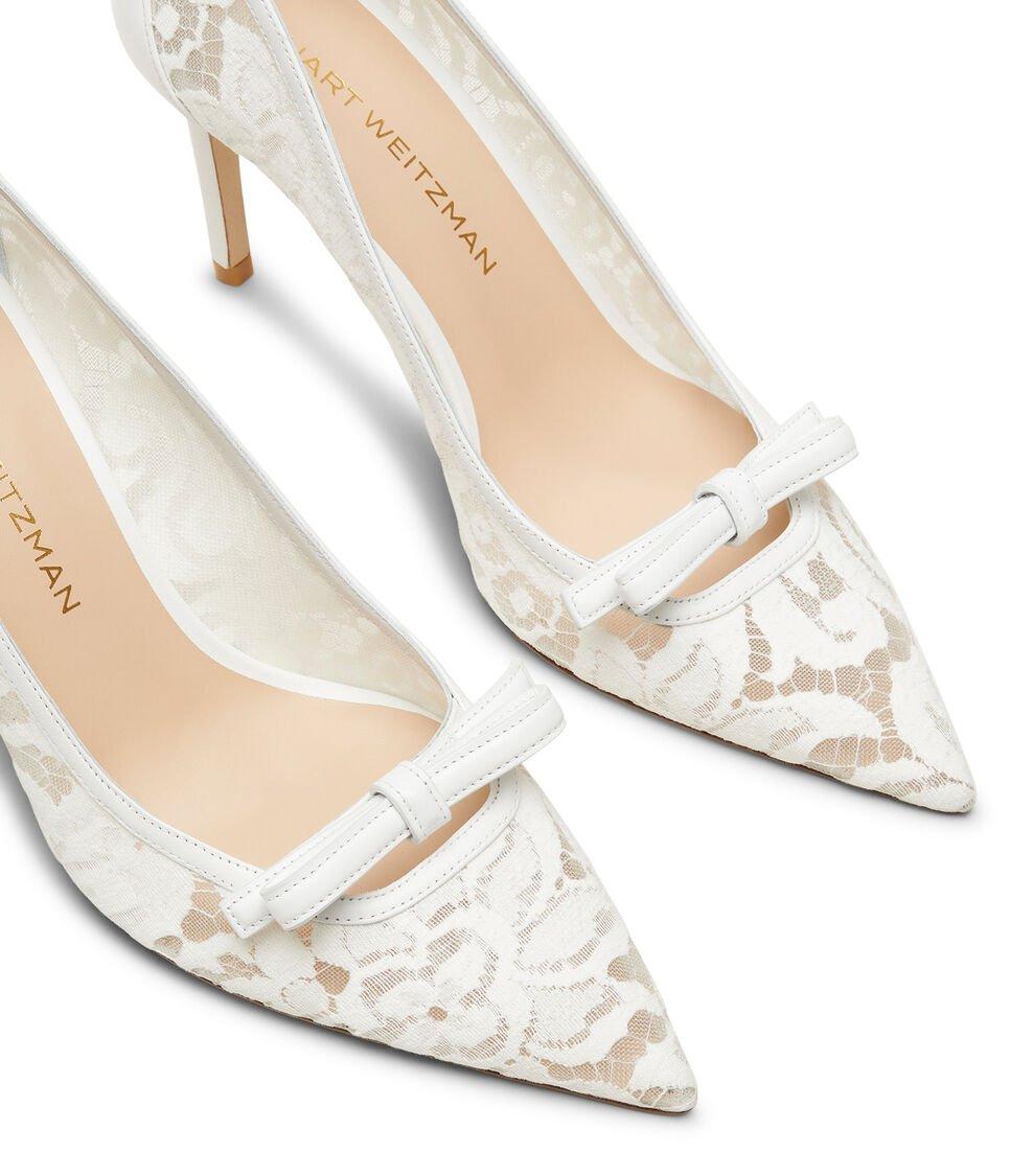 Stuart Weitzman STUART FELICITY 85 PUMP en BLANCO de Mujer | Stuart Weitzman® Liquidación