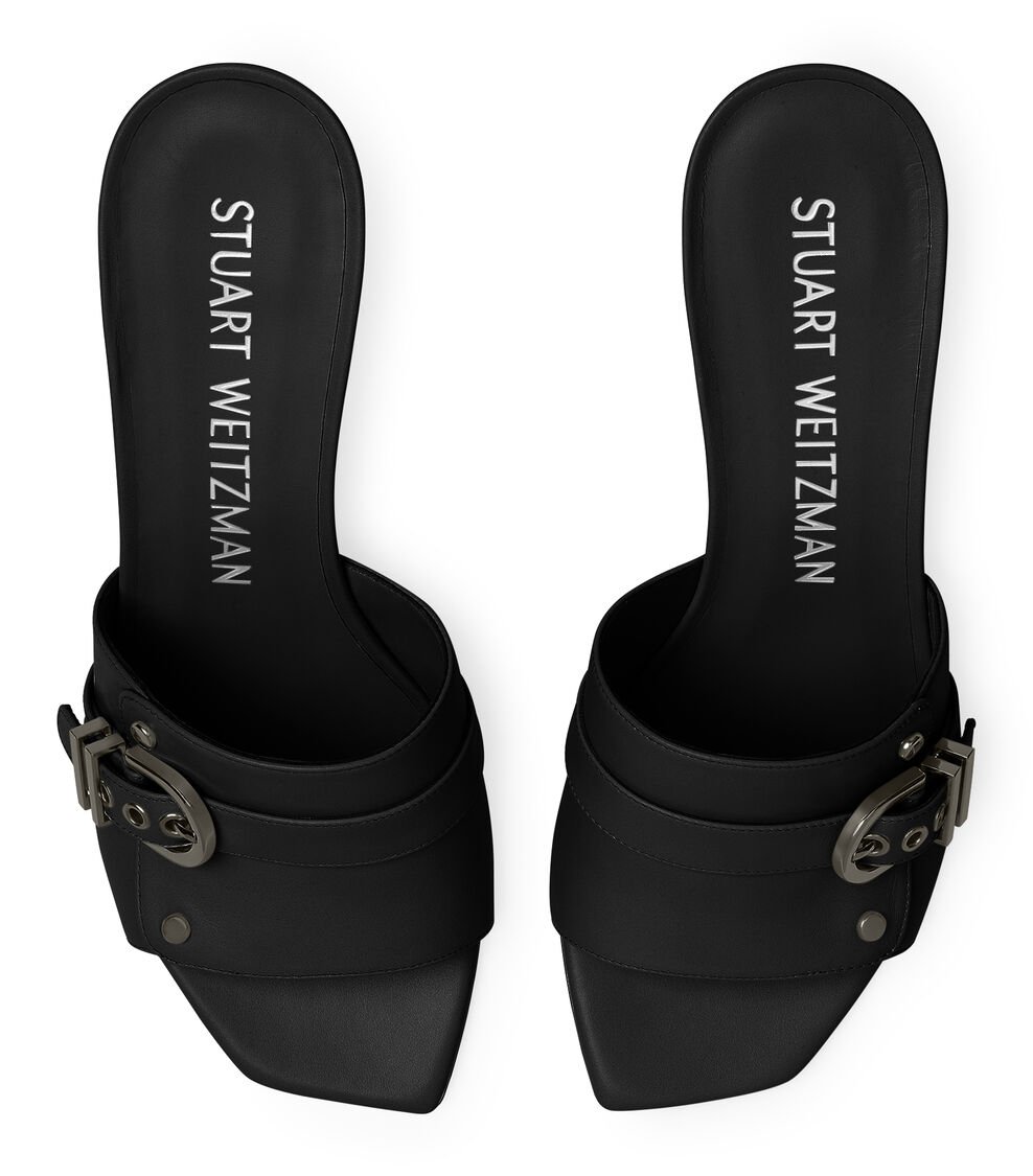 Stuart Weitzman MAVERICK 75 SLIDE en NEGRO de Mujer | Stuart Weitzman® Devoluciones gratuitas