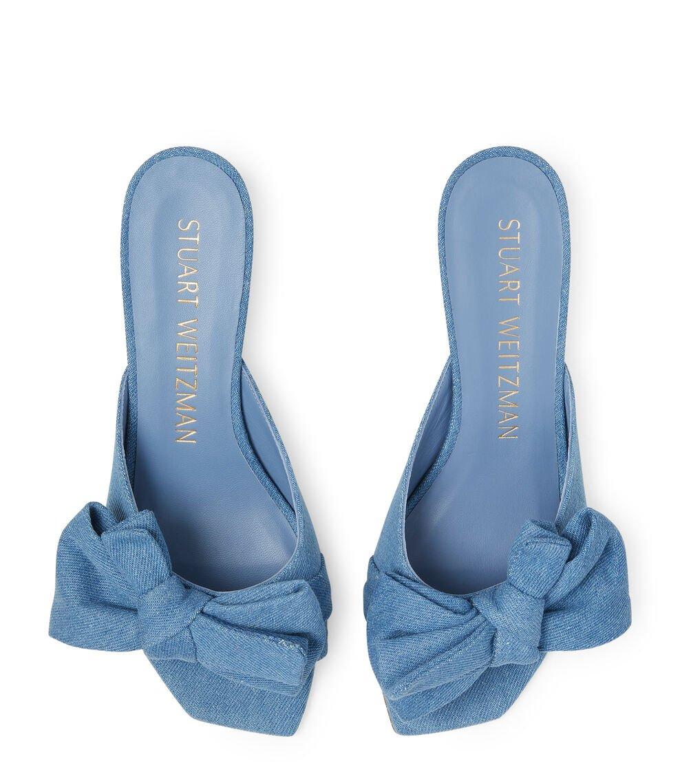 Stuart Weitzman LOVEKNOT 50 BLOCK SLIDE en LAVADO de Mujer | Stuart Weitzman® Outlet