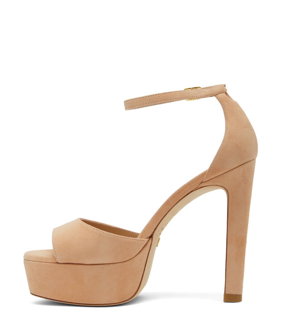 Stuart Weitzman DISCOPLATFORM SANDAL en ROJIZO de Mujer | Stuart Weitzman® Rebajas