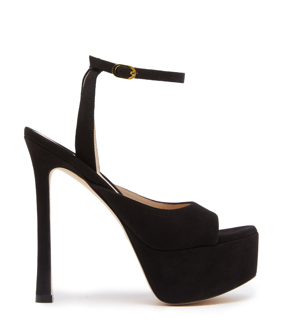 Stuart Weitzman TIA HOLLYWOOD SANDAL en NEGRO de Mujer | Stuart Weitzman® Rebajas baratas