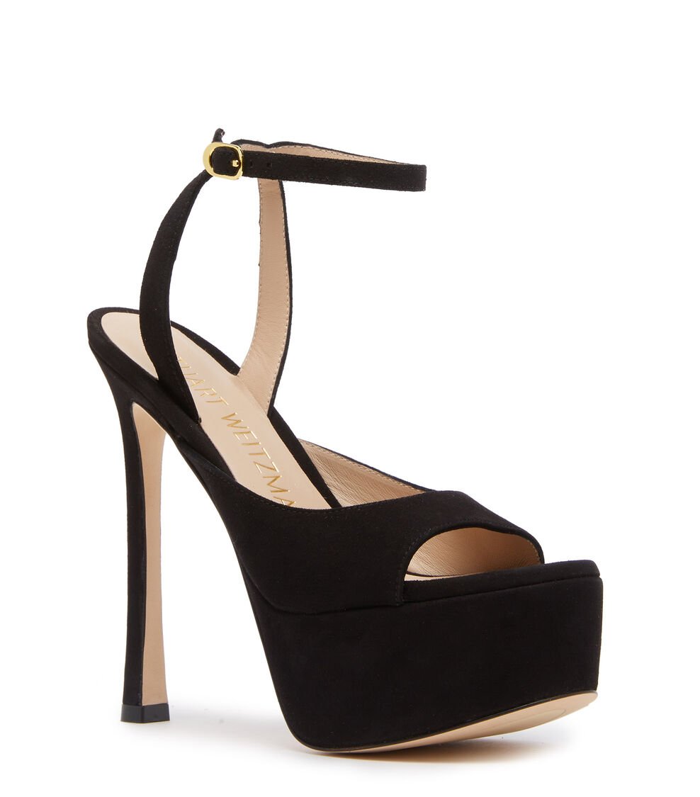 Stuart Weitzman TIA HOLLYWOOD SANDAL en NEGRO de Mujer | Stuart Weitzman® Rebajas baratas