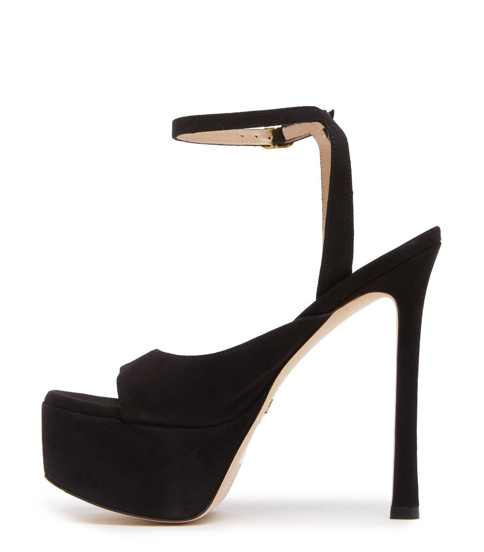 Stuart Weitzman TIA HOLLYWOOD SANDAL en NEGRO de Mujer | Stuart Weitzman® Rebajas baratas