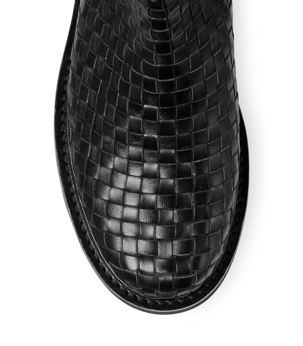 Stuart Weitzman 5050 LIFT WOVEN BOOT en NEGRO de Mujer | Stuart Weitzman® Descuento