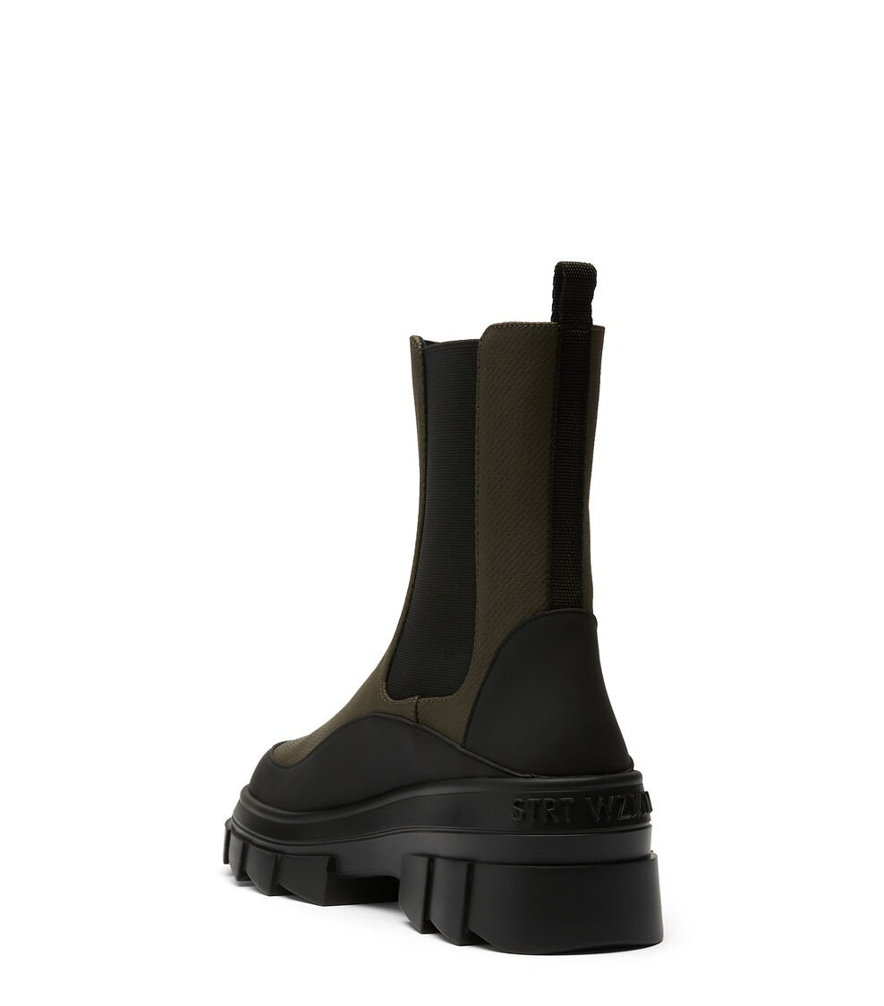 Stuart Weitzman NOHO CHELSEA BOOTIE en MILITAR de Mujer | Stuart Weitzman® Mejor oferta