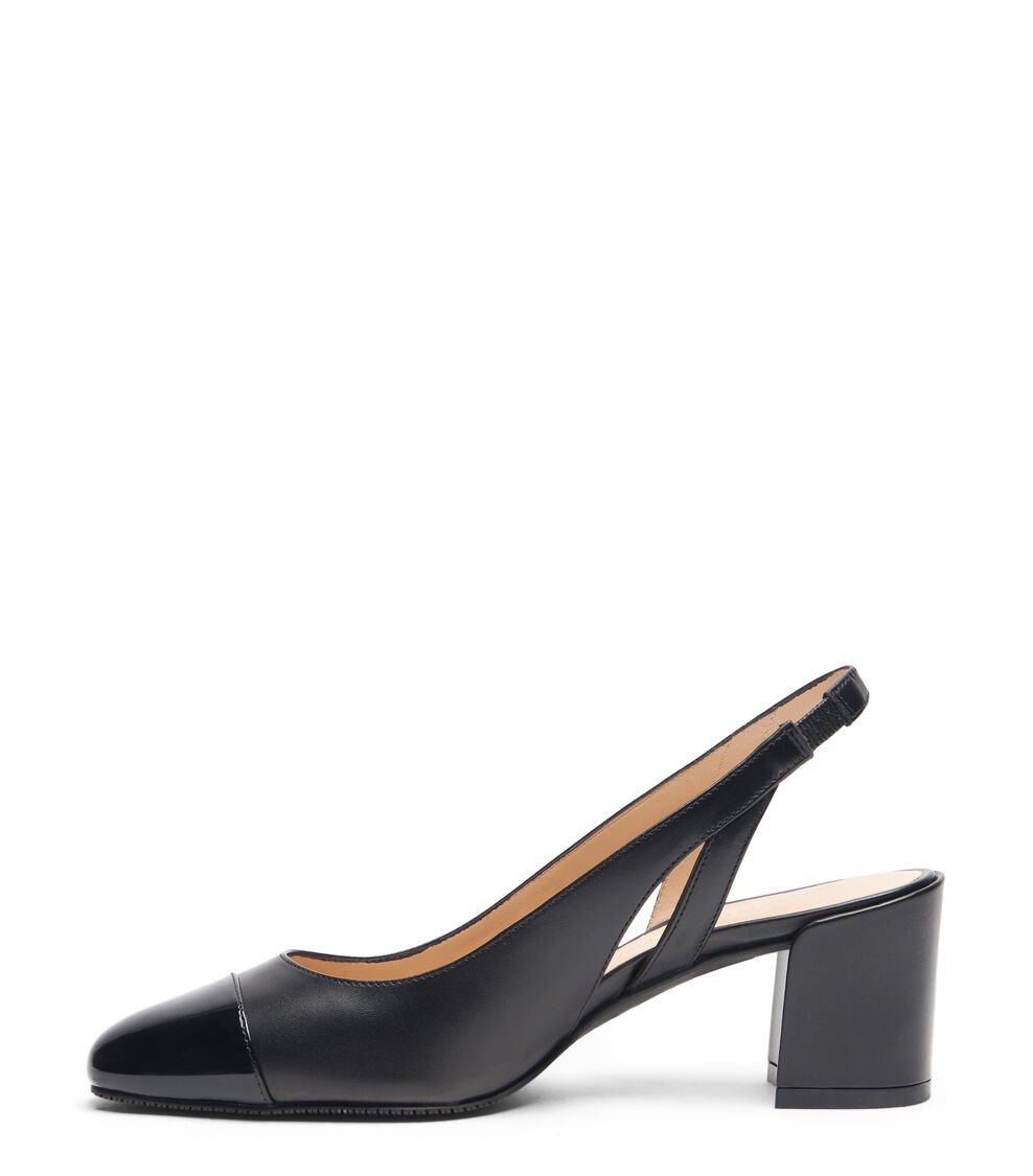 Stuart Weitzman SLEEK 50 SLINGBACK en NEGRO de Mujer | Stuart Weitzman® Último día