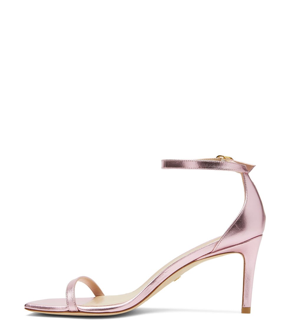 Stuart Weitzman NUDISTCURVE 75 SANDAL en ALGODÓN DE AZÚCAR de Mujer | Stuart Weitzman® Promoción trimestral