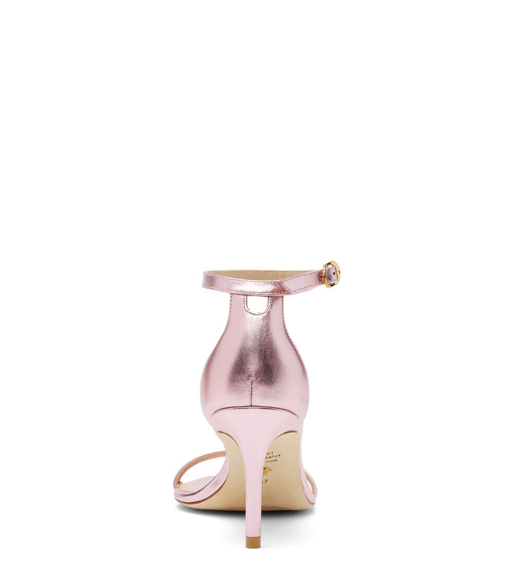 Stuart Weitzman NUDISTCURVE 75 SANDAL en ALGODÓN DE AZÚCAR de Mujer | Stuart Weitzman® Promoción trimestral