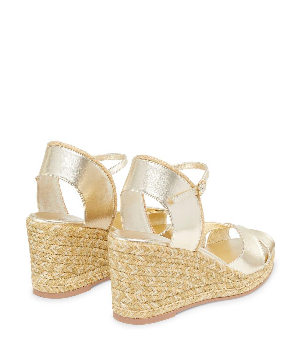 Stuart Weitzman MIRELA II ESPADRILLE WEDGE en OROCLARO de Mujer | Stuart Weitzman® Liquidación