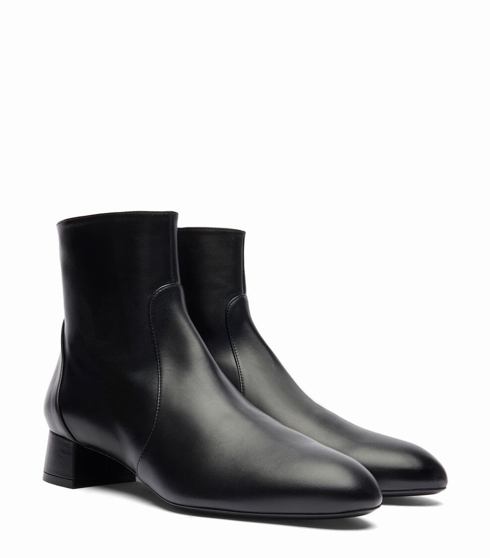 Stuart Weitzman VIVIENNE 35 ZIP BOOTIE en NEGRO de Mujer | Stuart Weitzman® Precios de Black Friday