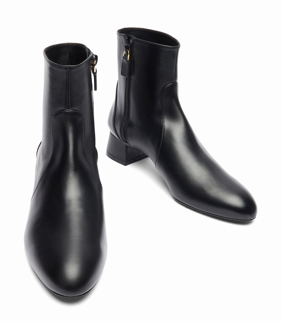 Stuart Weitzman VIVIENNE 35 ZIP BOOTIE en NEGRO de Mujer | Stuart Weitzman® Precios de Black Friday