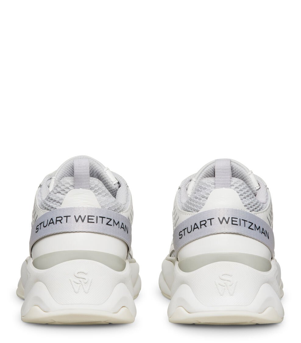Stuart Weitzman SW TRAINER en GRIS BLANCO de Mujer | Stuart Weitzman® Rebajas de fin de temporada