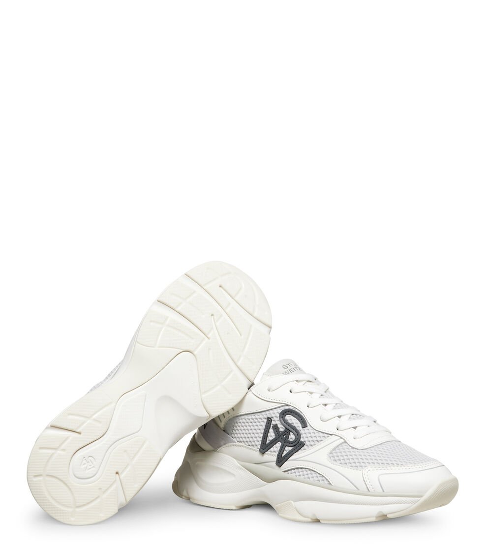 Stuart Weitzman SW TRAINER en GRIS BLANCO de Mujer | Stuart Weitzman® Rebajas de fin de temporada