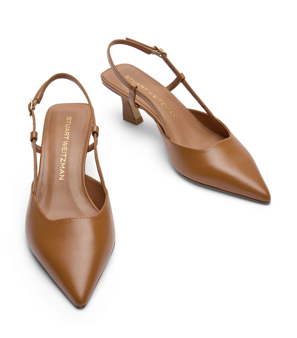 Stuart Weitzman VINNIE 50 SLINGBACK en AVELLANA de Mujer | Stuart Weitzman® Rebajas