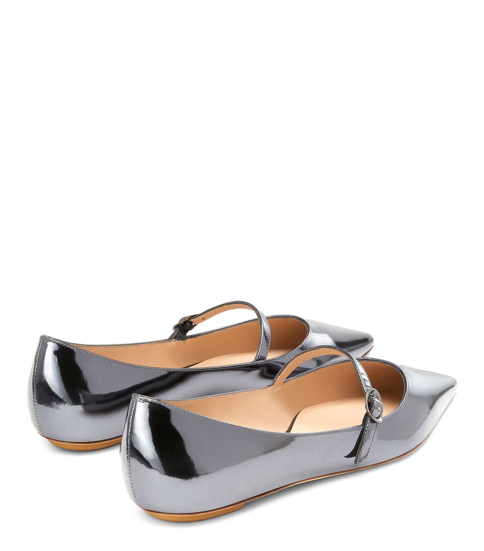 Stuart Weitzman EMILIA MARY JANE FLAT en GRIS FRESCO de Mujer | Stuart Weitzman® Ofertas