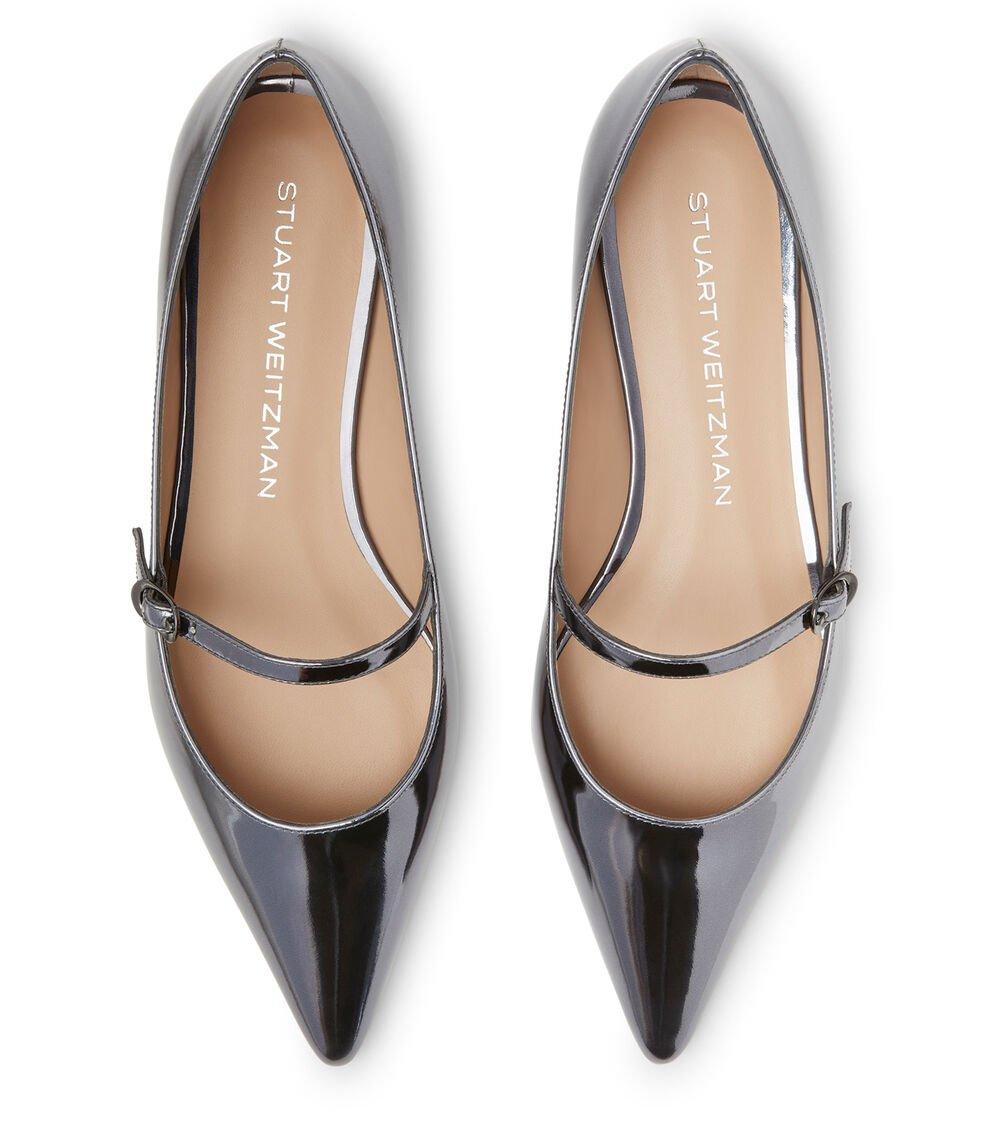 Stuart Weitzman EMILIA MARY JANE FLAT en GRIS FRESCO de Mujer | Stuart Weitzman® Ofertas