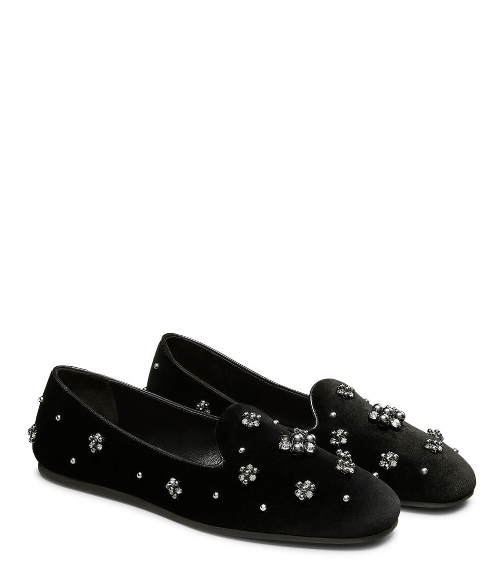Stuart Weitzman POPPY LOAFER en NEGRO/GRAFITO/NEGRO de Mujer | Stuart Weitzman® Rebajas baratas