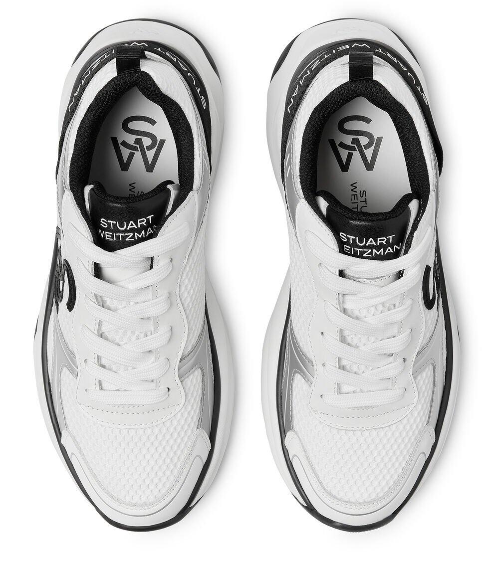 Stuart Weitzman SW TRAINER en BLANCO/NEGRO/GRIS de Mujer | Stuart Weitzman® Los más vendidos