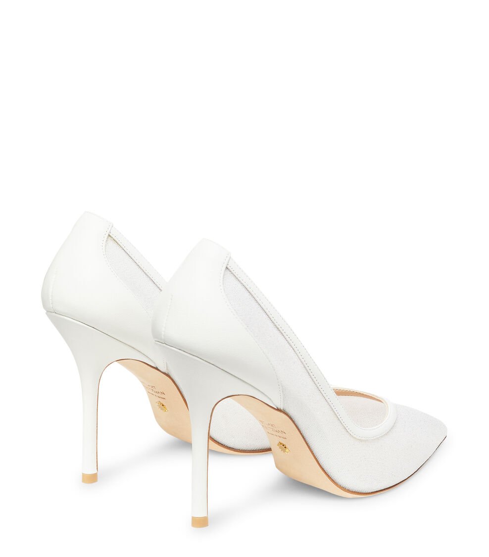 Stuart Weitzman EVA 100 PUMP en BLANCO de Mujer | Stuart Weitzman® Descuento