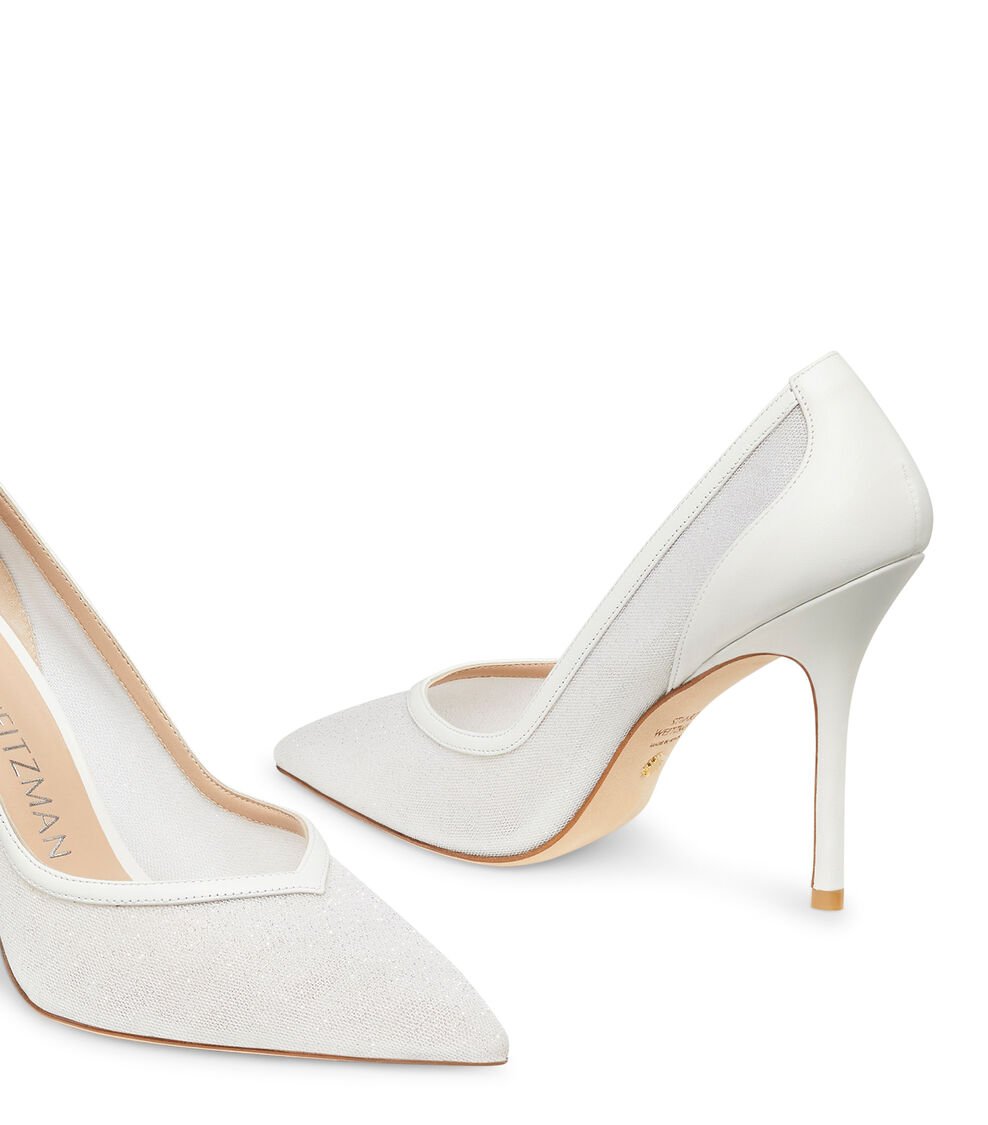 Stuart Weitzman EVA 100 PUMP en BLANCO de Mujer | Stuart Weitzman® Descuento