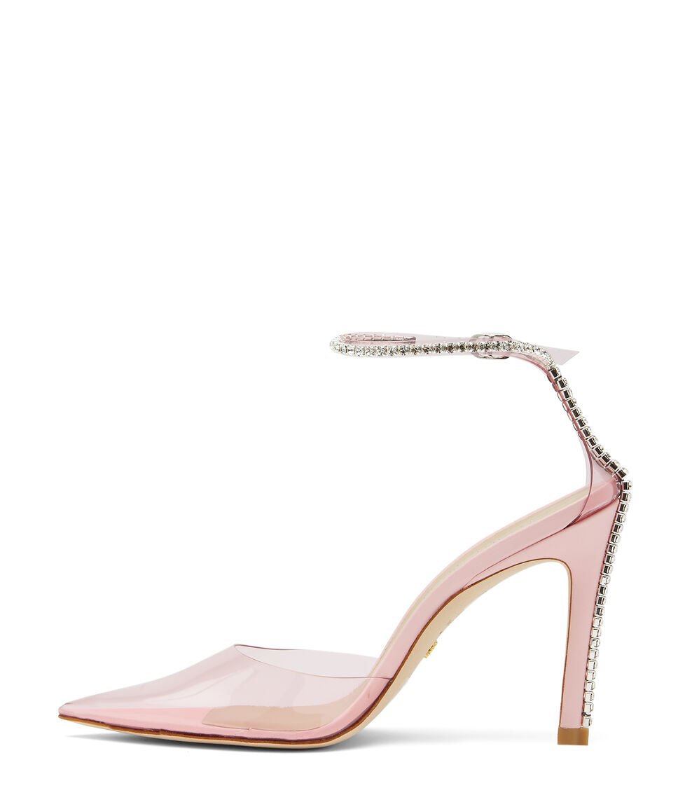 Stuart Weitzman GLAM 100 STRAP PUMP en ROSA de Mujer | Stuart Weitzman® Liquidación