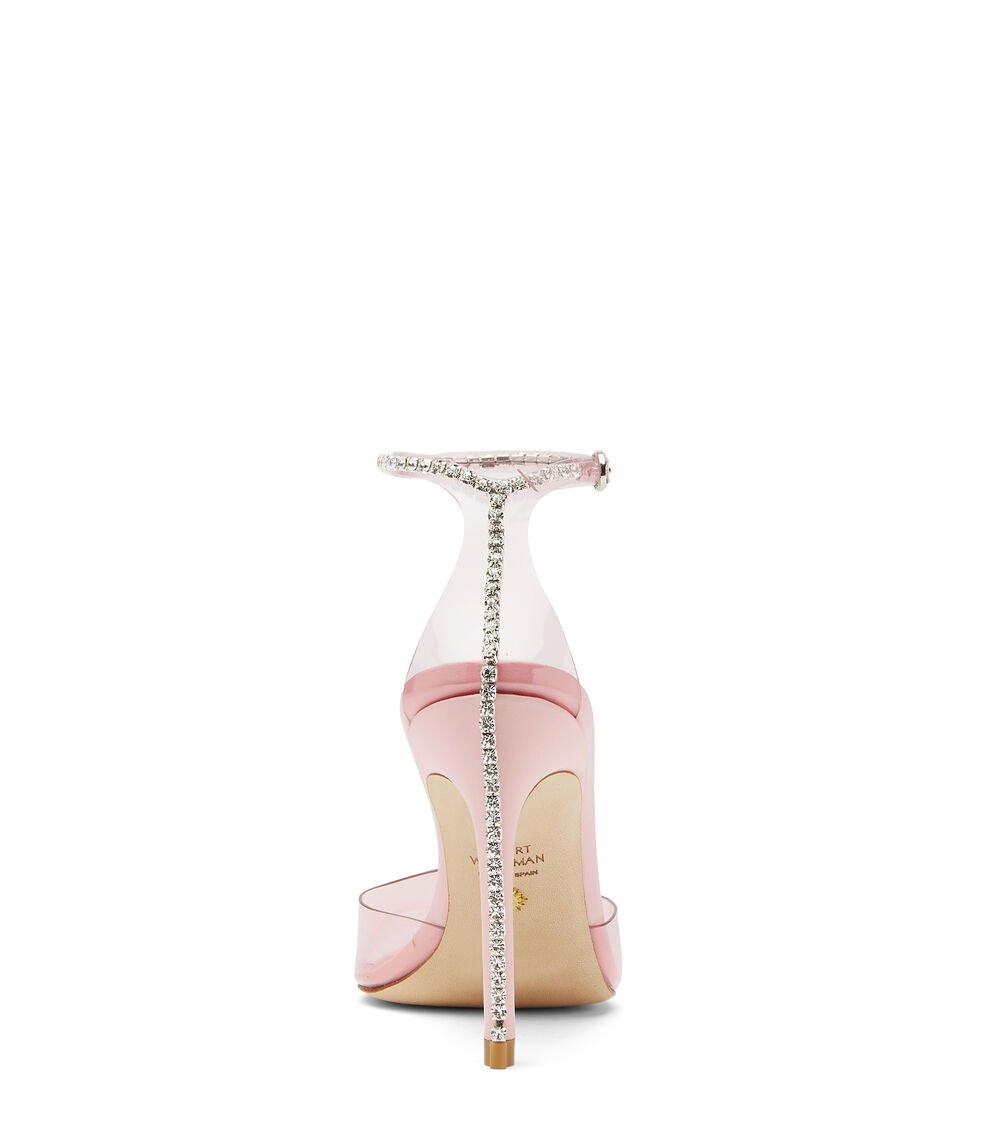 Stuart Weitzman GLAM 100 STRAP PUMP en ROSA de Mujer | Stuart Weitzman® Liquidación